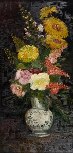 Vase med blomster, 1886